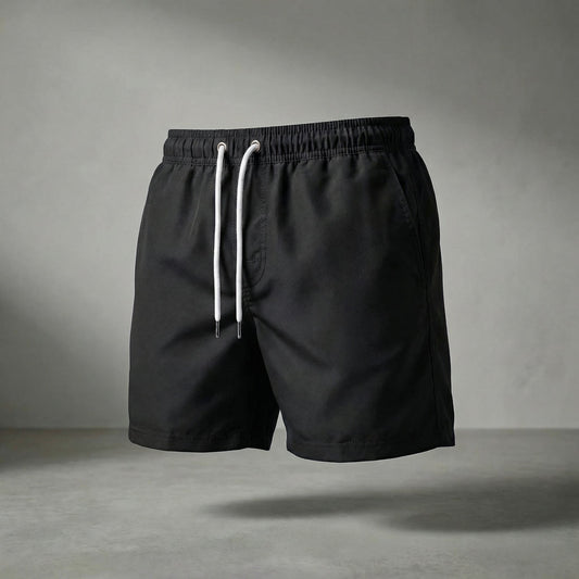 Black Quick-Dry Swim Shorts